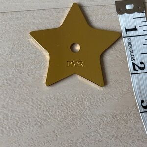 Dior gold star metal ornament hardware